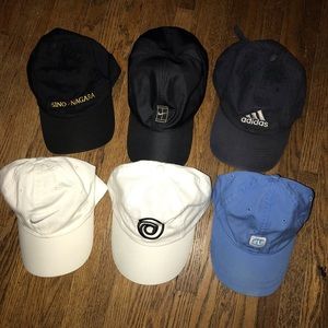 Vintage Y2K baseball cap / dad hat lot of 6 - Nike, adidas, champion
